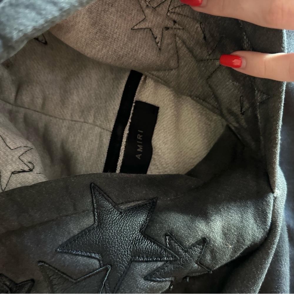 Gray Joggers With Star Pattern - image 4